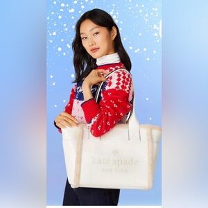KATE SPADE KATE SPADE SHEARLING TOTE large